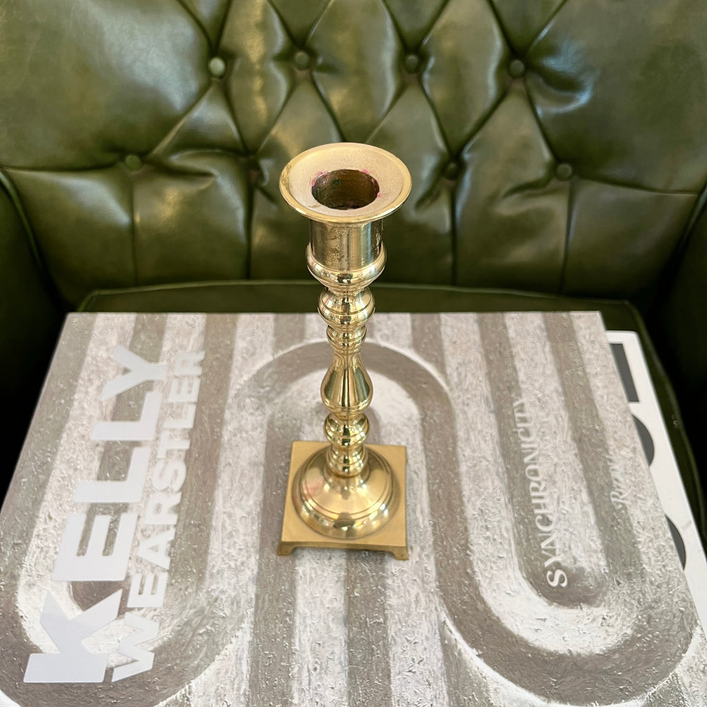 vintage brass candle holder