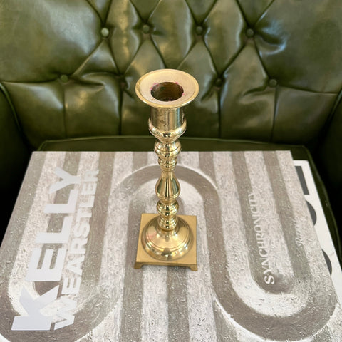 vintage brass candle holder