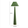 moss green velvet floor lamp