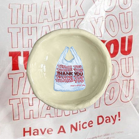 grocery bag trinket dish