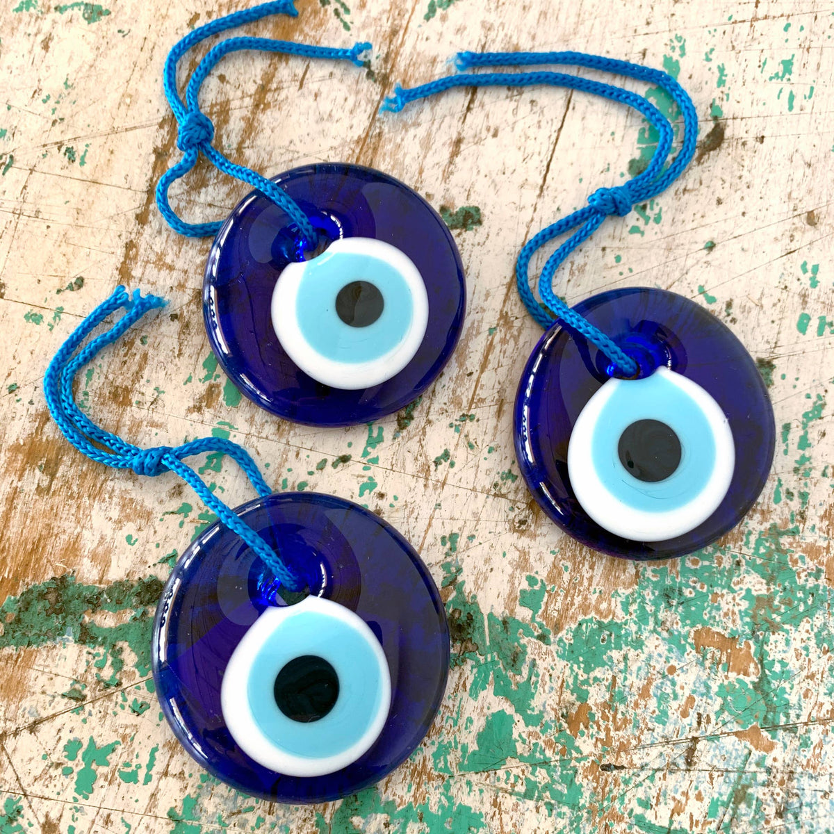 xl evil eye glass orn