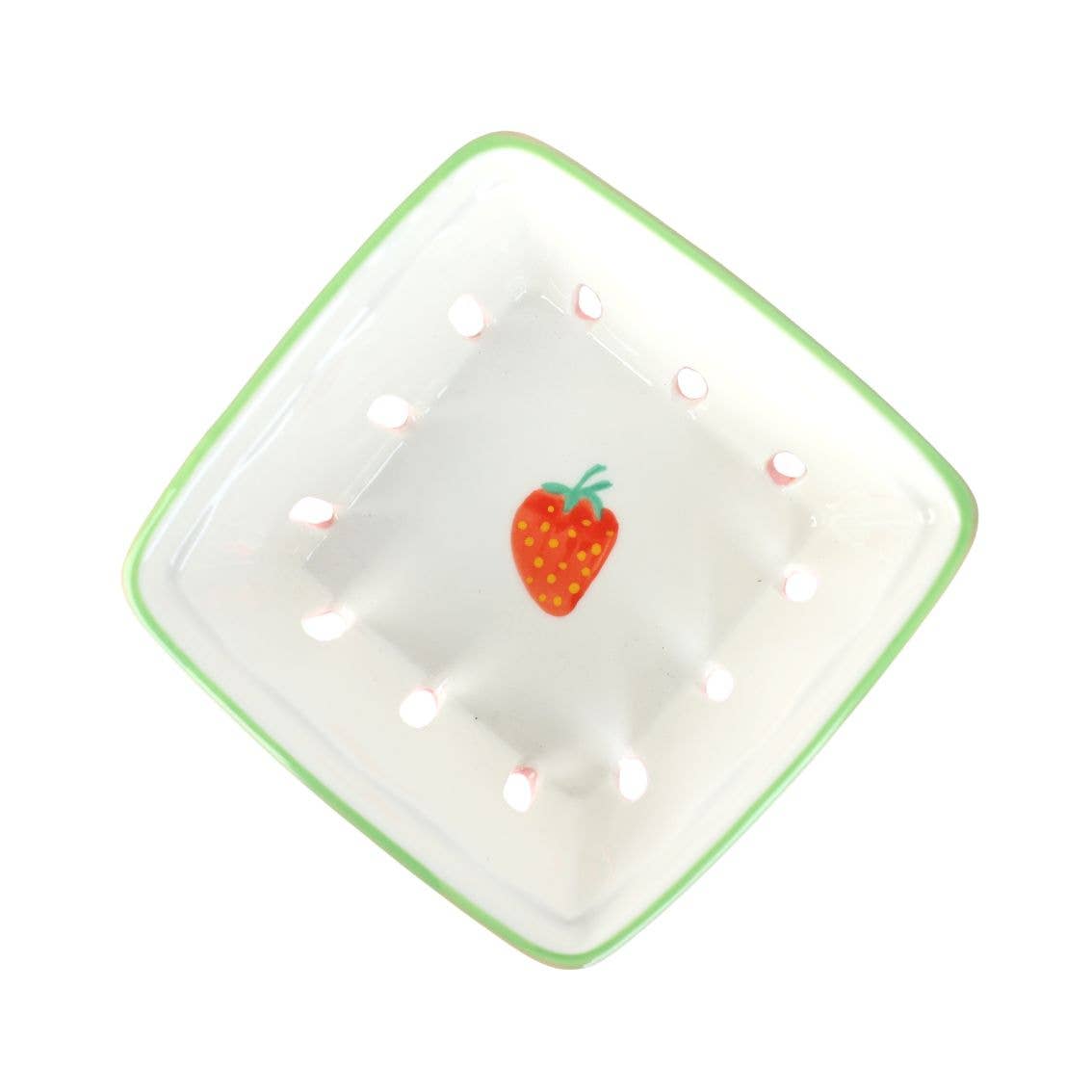 strawberry ceramic punnet