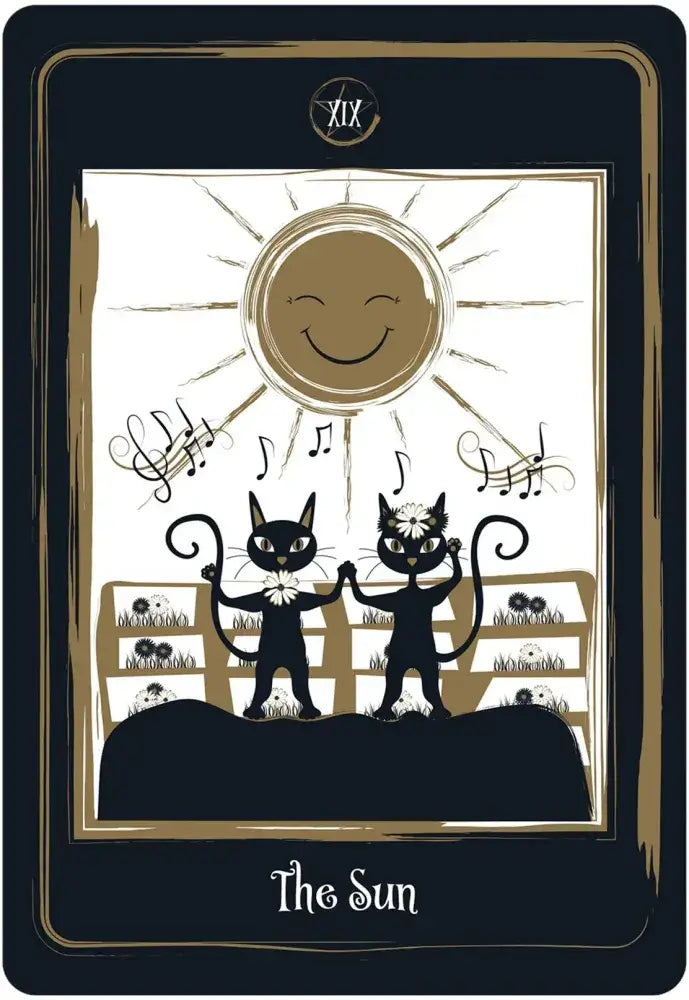golden black cat tarot