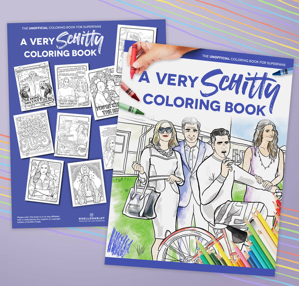 a very schitty coloring book