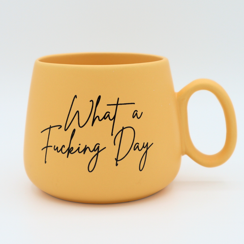 what a fucking day jumbo mug