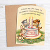 today we eat cake to celebrate card
