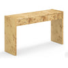 burl console table {shipping not available}