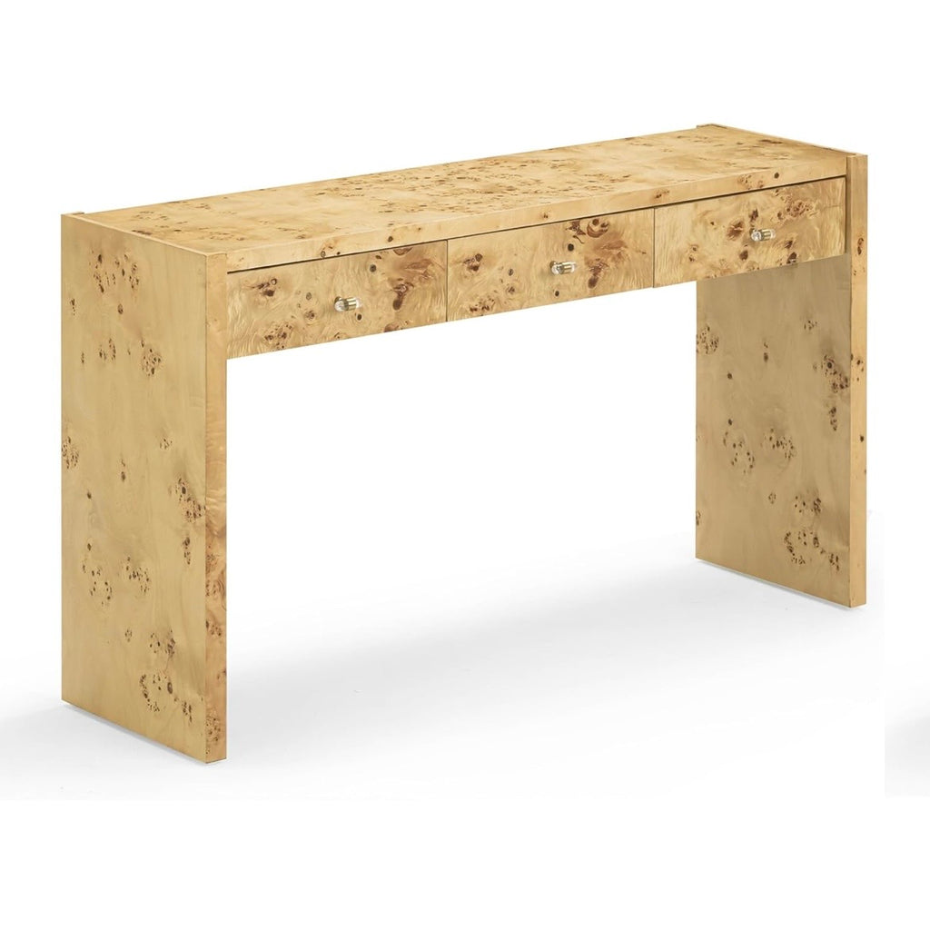 burl console table {shipping not available}