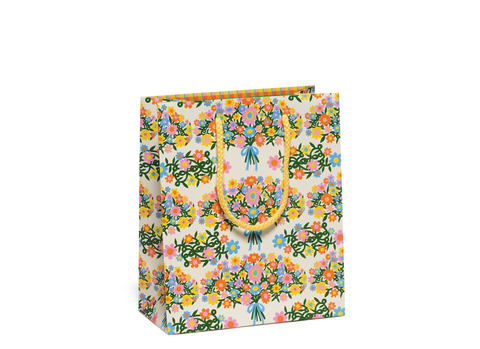 bouquet of flowers gift bag