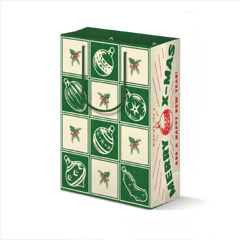 holiday ornament {large} gift bag