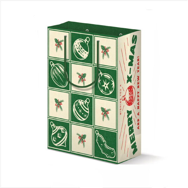 holiday ornament {large} gift bag