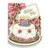 blow me cake card