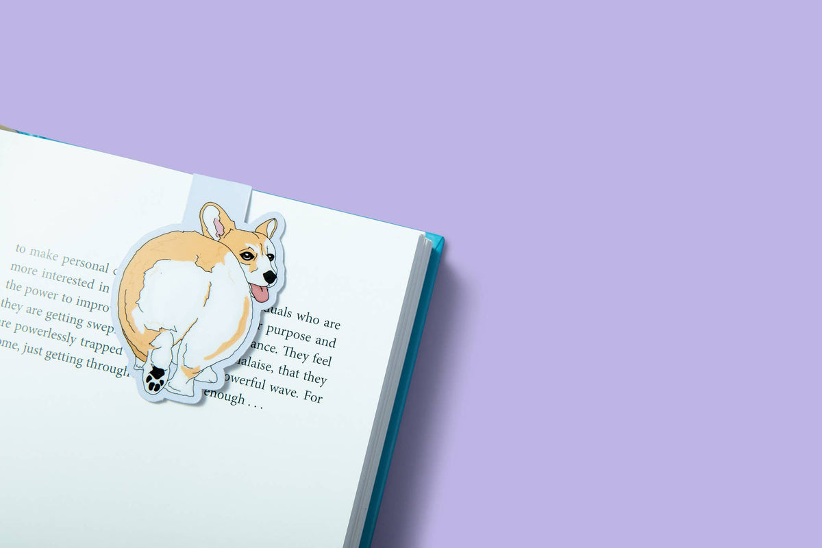 magnetic corgi butt bookmark