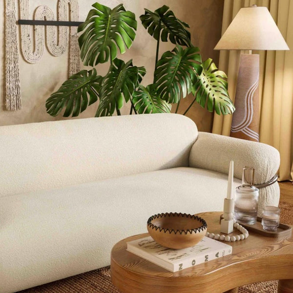 natural woven  floor lamp