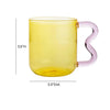 amber & pink water glasses {set of 4}