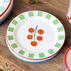 tomato enamel plate medium