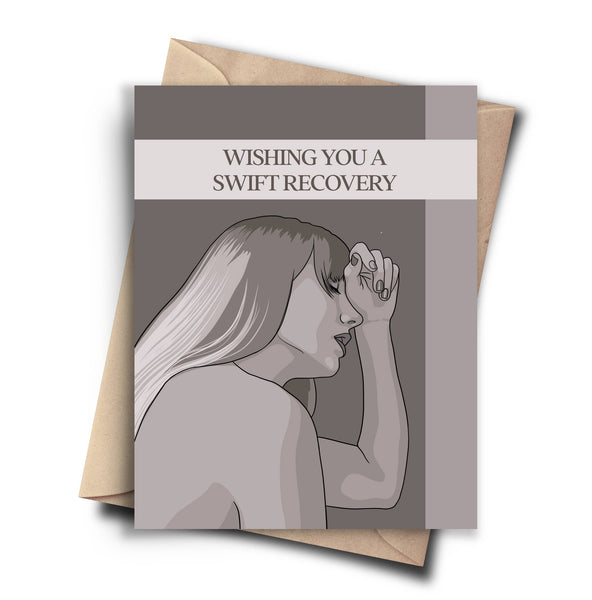 wishing you a swift recovery card