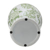 bird & flower chinoiserie {green/white} temple jar