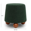 boucle {forest green} ottoman