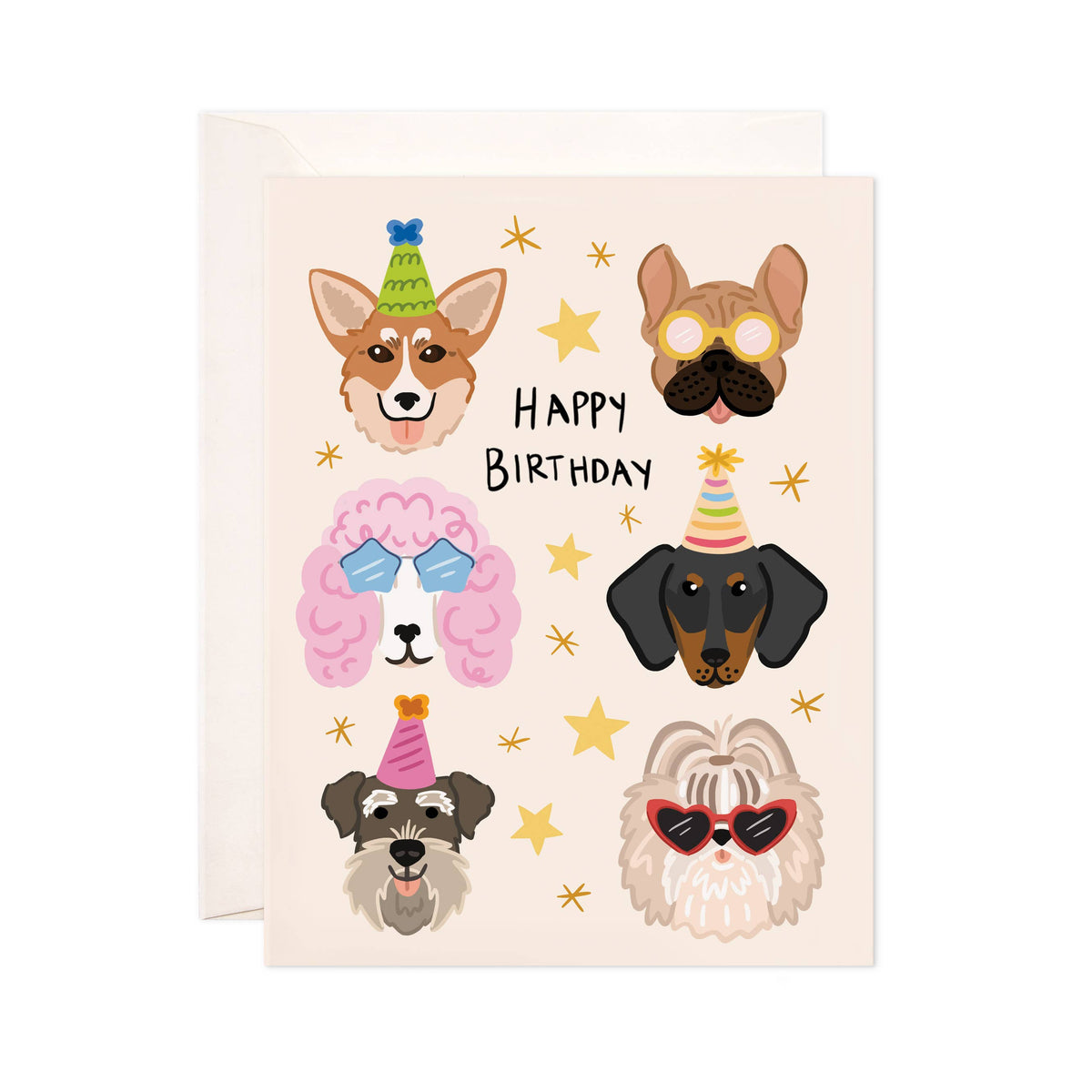 birthday dogs greeting card
