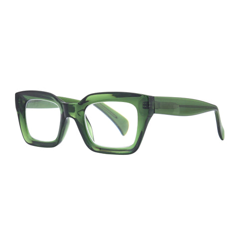 sophie {transparent green} blue light {readers} eyeglasses