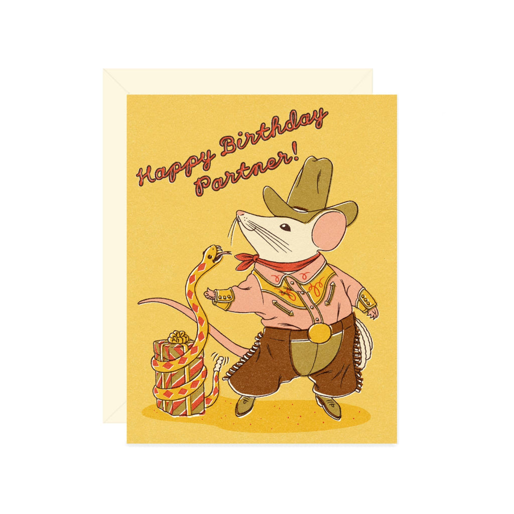 happy birthday partner! card