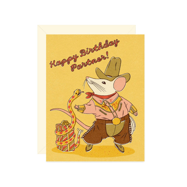 happy birthday partner! card