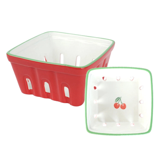 cherry ceramic punnet