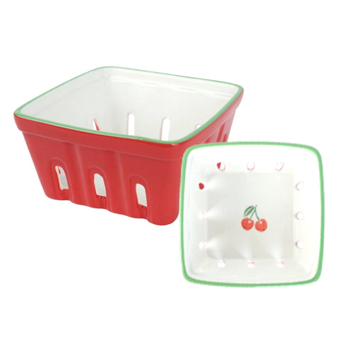 cherry ceramic punnet