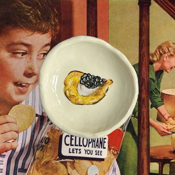 potato chip & caviar trinket dish