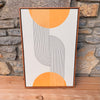 framed crescent artwork