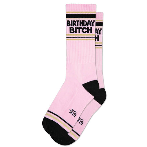 birthday bitch crew socks