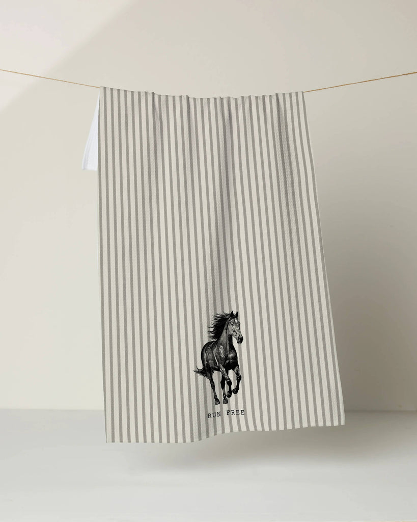 run free tea towel