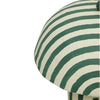 green striped papier mache table lamp