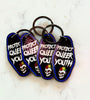 protect queer youth keychain