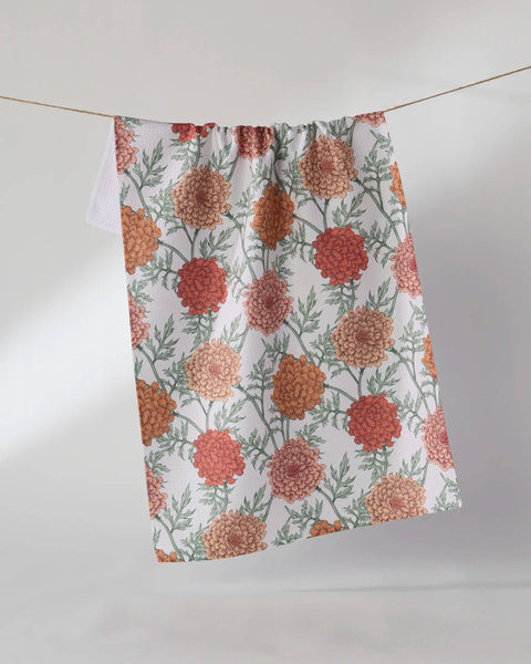 marigold manor tea towel