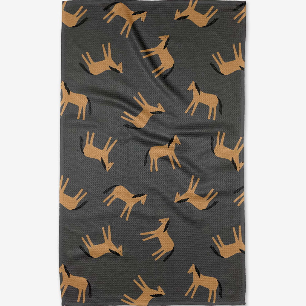 horses tea towel