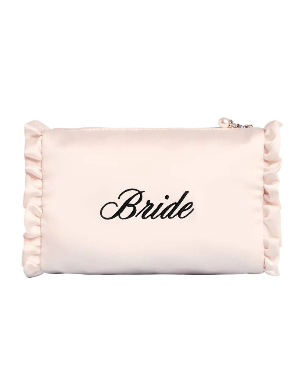 embroidered bride cosmetic bag