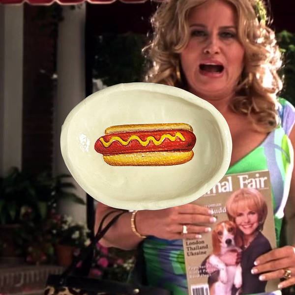 hot dog trinket dish