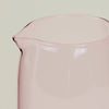 glass {blush} pitcher