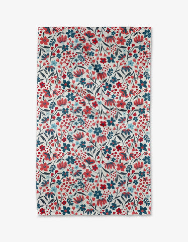 summer bloom tea towel