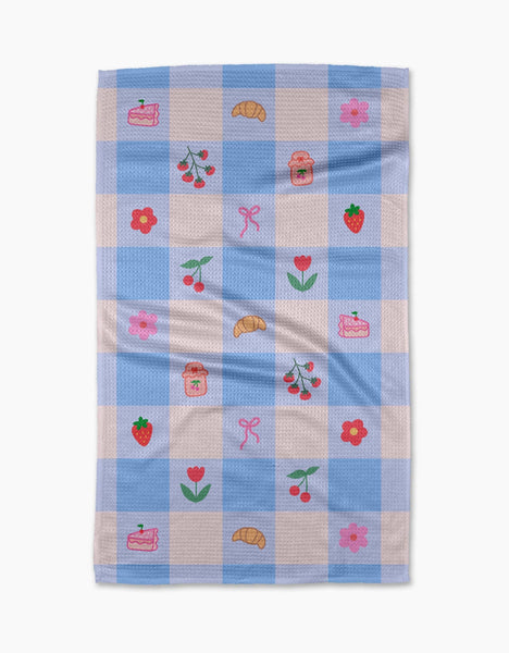 little picnic things tea towel
