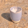 handcrafted periwinkle scalloped cup set of 4