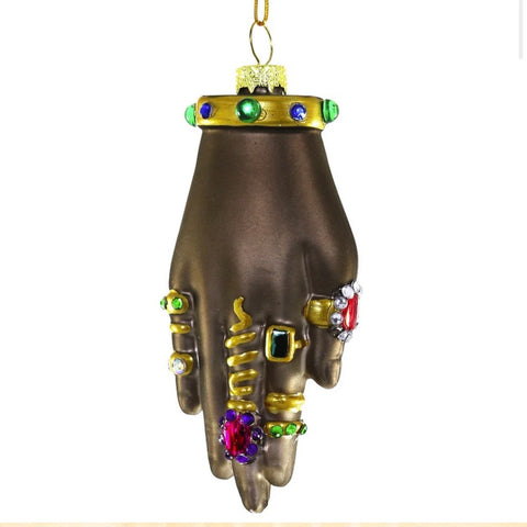 jeweled hand ornament