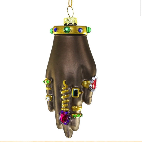 jeweled hand ornament
