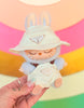 labubu white designer overall set