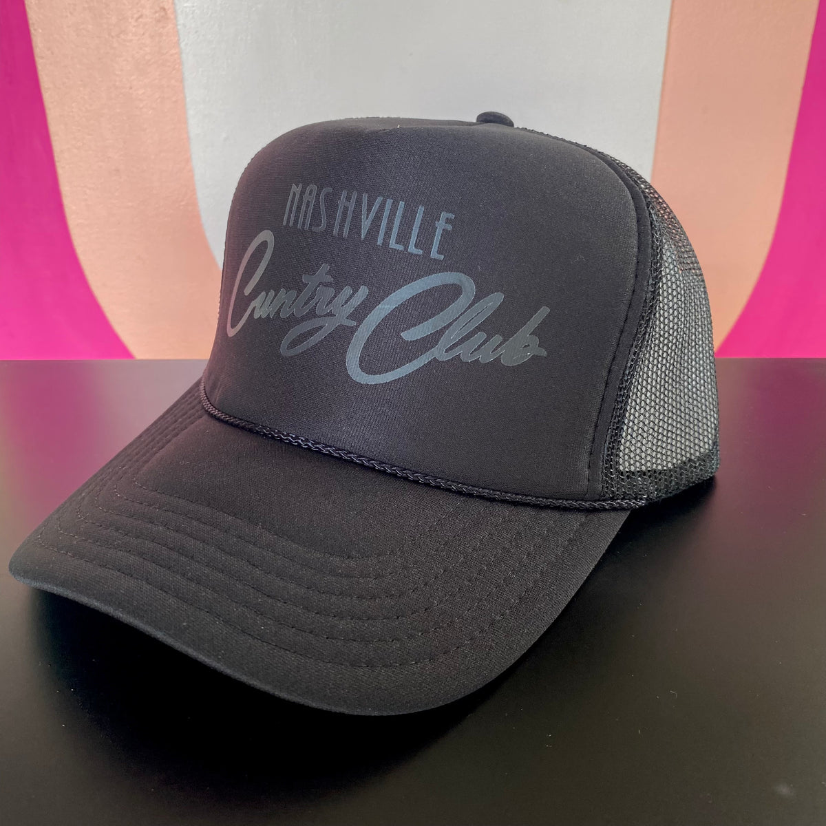 nashville cuntry club trucker hat
