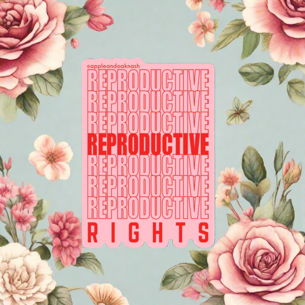reproductive rights {grocery bag} sticker