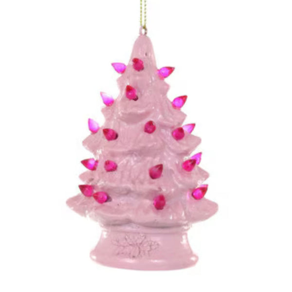 pink vintage tree ornament