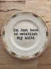 alibi decorative plate